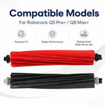 Accessori di ricambio per robot aspirapolvere Roborock Q5 Pro / Q5 Pro+ / Q8 Max / Q8 Max+, Dual Main Roller Brush, Dual Filter, Mop Pad, White Five Arm Side Brush, Black Five Arm Side Brush, Dust Bag, Activated Carbon Dust Bag