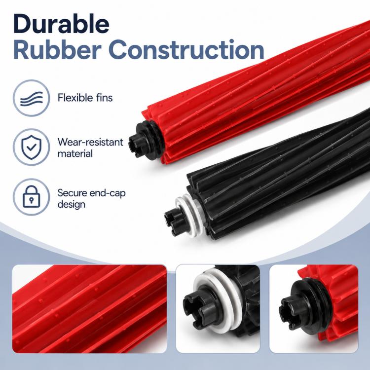 Accessori di ricambio per robot aspirapolvere Roborock Q5 Pro / Q5 Pro+ / Q8 Max / Q8 Max+, Dual Main Roller Brush, Dual Filter, Mop Pad, White Five Arm Side Brush, Black Five Arm Side Brush, Dust Bag, Activated Carbon Dust Bag