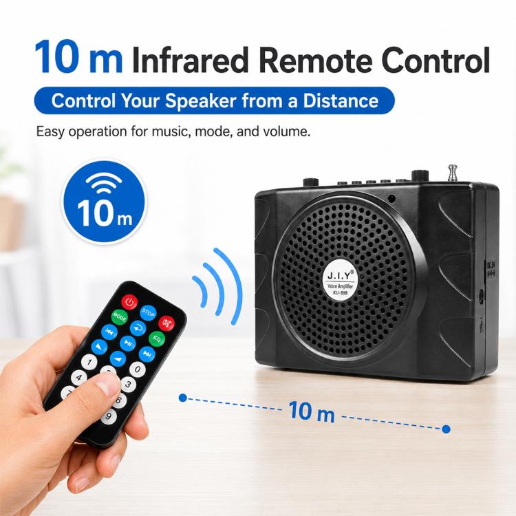 KU-898 Microfono portatile Bluetooth con amplificatore vocale per l'insegnamento, US Plug, EU Plug, UK Plug