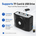 KU-898 Microfono portatile Bluetooth con amplificatore vocale per l'insegnamento, US Plug, EU Plug, UK Plug