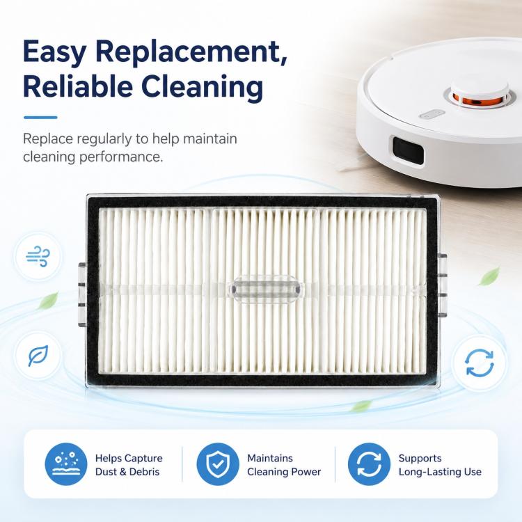 Accessori di ricambio per robot aspirapolvere Roborock G20S Ultra / P20 Pro, Filter, Gray Strip Mop Pad, Blue Strip Mop Pad