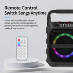Altoparlante Bluetooth wireless portatile per esterni K6S con 2 microfoni ricaricabili, with 2pcs Rechargeable Microphones