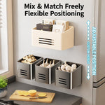 Cucina Frigorifero Scaffale magnetico senza foratura per riporre oggetti, 2pcs / Set, Large Box, Small Box