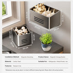 Cucina Frigorifero Scaffale magnetico senza foratura per riporre oggetti, 2pcs / Set, Large Box, Small Box
