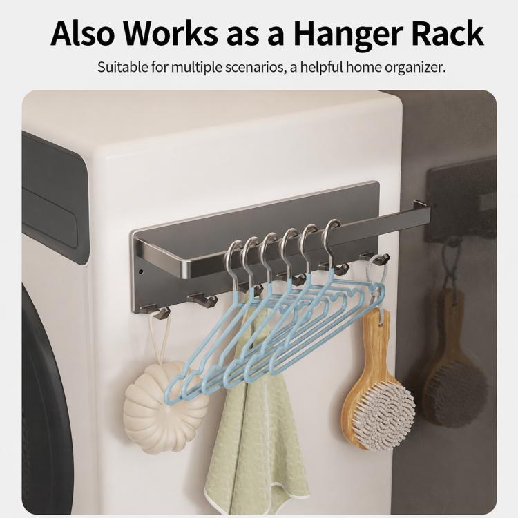 Porta rotolo di carta da cucina magnetico senza foratura con gancio