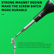 Cacciavite magnetico in lega con cuscinetti lisci Luowei Little Boy, Y-shaped 0.7, Hexagon T2, Cross 1.2, Five Stars 0.8, Medium Plate 2.5, 5 in 1 Set