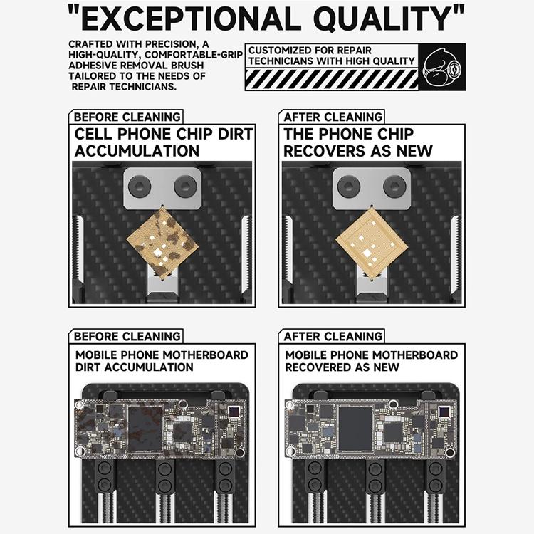 Set spazzole per rimozione colla chip scheda madre