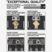 Set di spazzole per la rimozione della colla dai pad di saldatura dei chip IC della scheda madre Luowei LW-BR01, LW-BR01