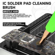 Set di spazzole per la rimozione della colla dai pad di saldatura dei chip IC della scheda madre Luowei LW-BR01, LW-BR01