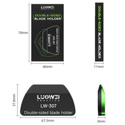 Porta-lame a doppia faccia Luowei LW-307 in metallo