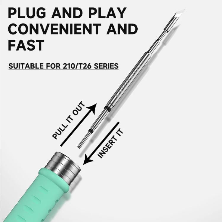 Punta per saldatore senza piombo Luowei serie LW-C210 per stazione saldante serie 210 / T26, LW-C210-I, LW-C210-J, LW-C210-K