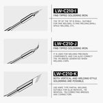 Punta per saldatore senza piombo Luowei serie LW-C210 per stazione saldante serie 210 / T26, LW-C210-I, LW-C210-J, LW-C210-K