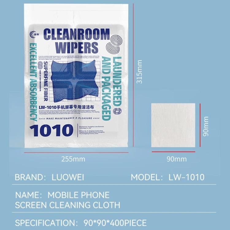 Panno per la pulizia antistatico superfine Luowei LW-1010, privo di polvere., LW-1010