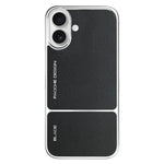 Custodia per telefono ibrida in PC e PU con magnete elettrolitico., For iPhone 17 Pro Max, For iPhone 17 Pro, For iPhone 17, For iPhone 16 Pro Max, For iPhone 16 Pro, For iPhone 16, For iPhone 15 Pro Max, For iPhone 15 Pro