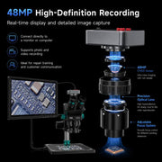 Microscopio digitale TBK-701A da 48 MP con zoom continuo 7X-60X., TBK-701A