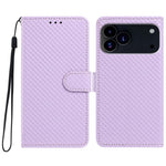 Custodia per telefono in ecopelle con fibbia a specchio e cordino nero sottile., For iPhone 17e / 16e, For iPhone 17 Pro Max