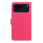 Custodia per telefono in ecopelle con fibbia a specchio e cordino nero sottile., For iPhone 17 Pro, For iPhone 17