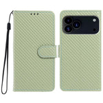 Custodia per telefono in ecopelle con fibbia a specchio e cordino nero sottile., For iPhone 17 Pro, For iPhone 17