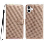 Custodia per telefono in ecopelle con fibbia a specchio e cordino nero sottile., For iPhone 17 Pro, For iPhone 17