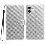 Custodia per telefono in ecopelle con fibbia a specchio e cordino nero sottile., For iPhone 17 Pro, For iPhone 17