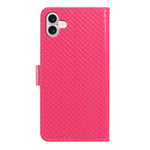 Custodia per telefono in ecopelle con fibbia a specchio e cordino nero sottile., For iPhone 16, For iPhone 15 Pro Max