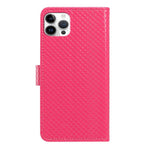 Custodia per telefono in ecopelle con fibbia a specchio e cordino nero sottile., For iPhone 13 Pro, For iPhone 13