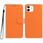 Custodia per telefono in ecopelle con fibbia a specchio e cordino nero sottile., For iPhone 12 Pro, For iPhone 12 mini