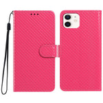 Custodia per telefono in ecopelle con fibbia a specchio e cordino nero sottile., For iPhone 12 Pro, For iPhone 12 mini