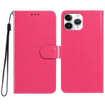 Custodia per telefono in ecopelle con fibbia a specchio e cordino nero sottile., For iPhone 11 Pro Max, For iPhone 11