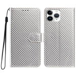 Custodia per telefono in ecopelle con fibbia a specchio e cordino nero sottile., For iPhone 11 Pro Max, For iPhone 11