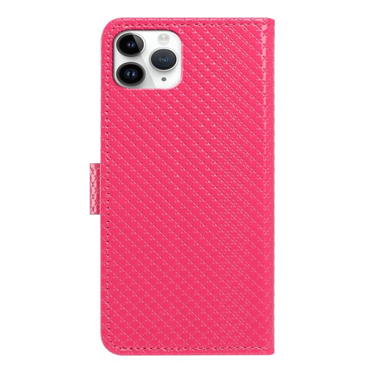 Custodia per telefono in ecopelle con fibbia a specchio e cordino nero sottile., For iPhone 11 Pro