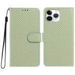 Custodia per telefono in ecopelle con fibbia a specchio e cordino nero sottile., For iPhone 11 Pro