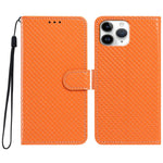 Custodia per telefono in ecopelle con fibbia a specchio e cordino nero sottile., For iPhone 11 Pro