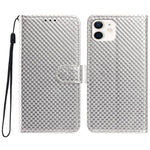Custodia per telefono in ecopelle con fibbia a specchio e cordino nero sottile., For iPhone 11 Pro Max, For iPhone 11