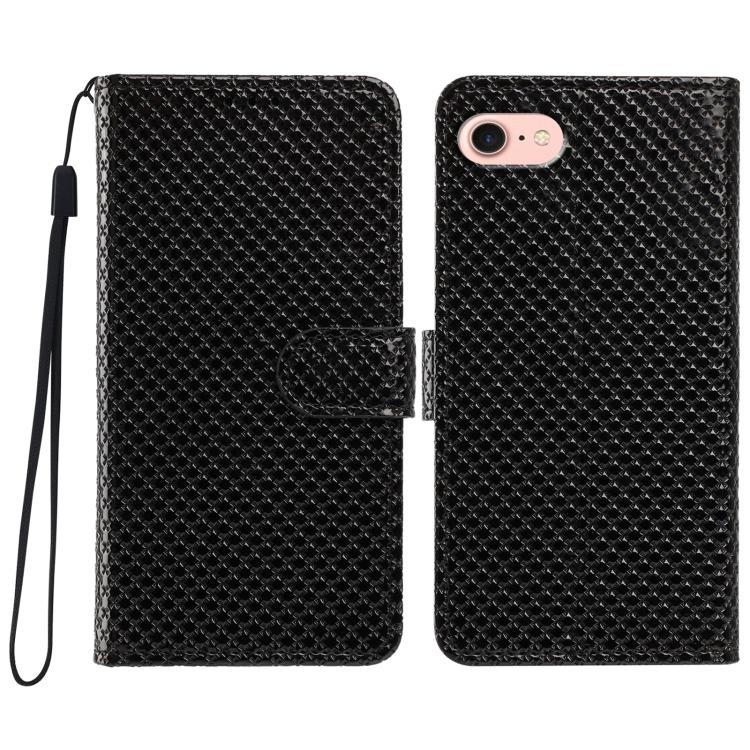 Custodia per telefono in ecopelle con fibbia a specchio e cordino nero sottile., For iPhone 17e / 16e, For iPhone 17 Pro Max