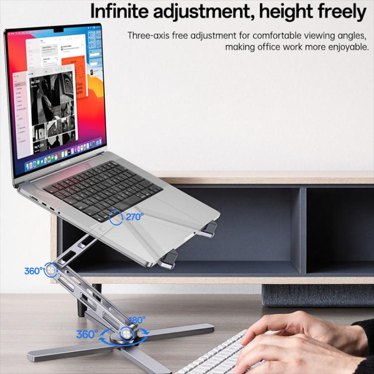 Supporto riscaldante girevole 360° per laptop Yesido LP09