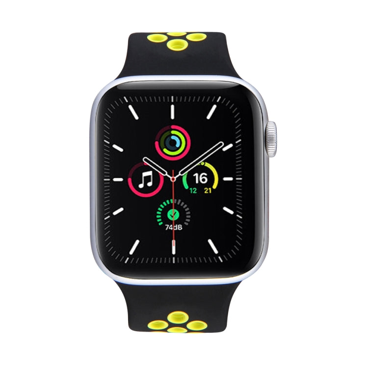 Cinturino elastico in silicone per Apple Watch Series 6 e SE e 5 e 4 40 mm / 3 e 2 e 1 38 mm, 135mm (White Black), 135mm (Black), 135mm (Black Yellow), 135mm (Black Grey), 135mm (Red Black), 150mm (White Black), 150mm (Black), 150mm (Black Yellow)     ...