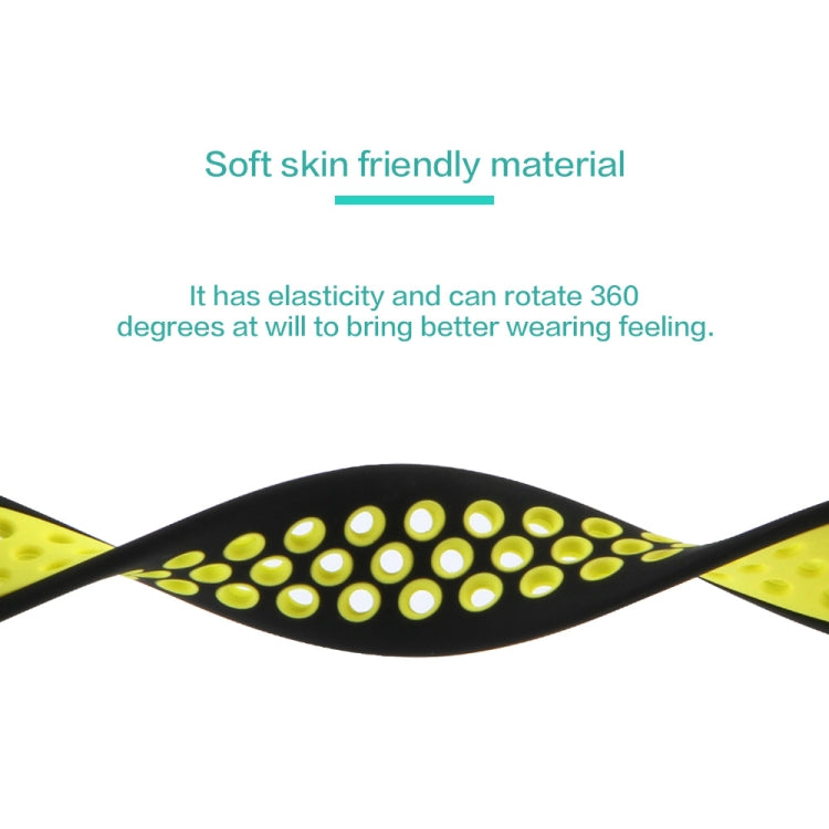 Cinturino elastico in silicone per Apple Watch Series 6 e SE e 5 e 4 40 mm / 3 e 2 e 1 38 mm, 135mm (White Black), 135mm (Black), 135mm (Black Yellow), 135mm (Black Grey), 135mm (Red Black), 150mm (White Black), 150mm (Black), 150mm (Black Yellow)     ...