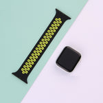 Cinturino elastico in silicone per Apple Watch Series 6 e SE e 5 e 4 40 mm / 3 e 2 e 1 38 mm, 135mm (White Black), 135mm (Black), 135mm (Black Yellow), 135mm (Black Grey), 135mm (Red Black), 150mm (White Black), 150mm (Black), 150mm (Black Yellow)     ...