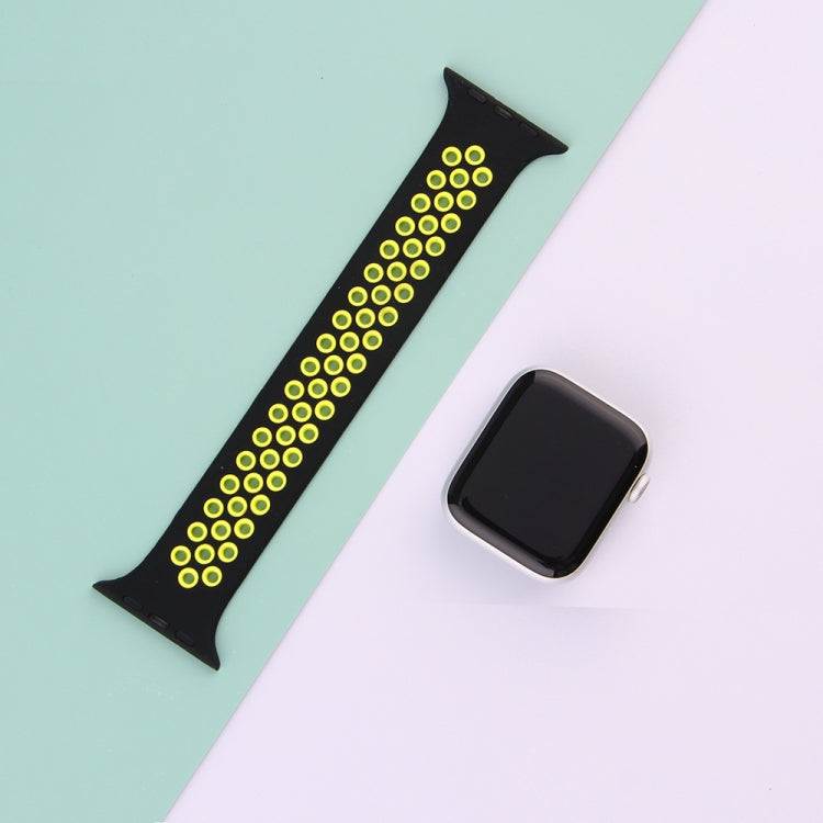 Cinturino elastico in silicone per Apple Watch Series 6 e SE e 5 e 4 40 mm / 3 e 2 e 1 38 mm, 135mm (White Black), 135mm (Black), 135mm (Black Yellow), 135mm (Black Grey), 135mm (Red Black), 150mm (White Black), 150mm (Black), 150mm (Black Yellow)     ...