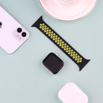 Cinturino elastico in silicone per Apple Watch Series 6 e SE e 5 e 4 40 mm / 3 e 2 e 1 38 mm, 135mm (White Black), 135mm (Black), 135mm (Black Yellow), 135mm (Black Grey), 135mm (Red Black), 150mm (White Black), 150mm (Black), 150mm (Black Yellow)     ...