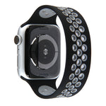 Cinturino elastico in silicone per Apple Watch Series 6 e SE e 5 e 4 40 mm / 3 e 2 e 1 38 mm, 135mm (White Black), 135mm (Black), 135mm (Black Yellow), 135mm (Black Grey), 135mm (Red Black), 150mm (White Black), 150mm (Black), 150mm (Black Yellow)     ...