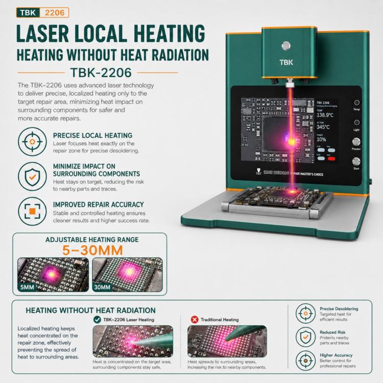 Macchina dissaldante laser TBK-2206 45W con display HD