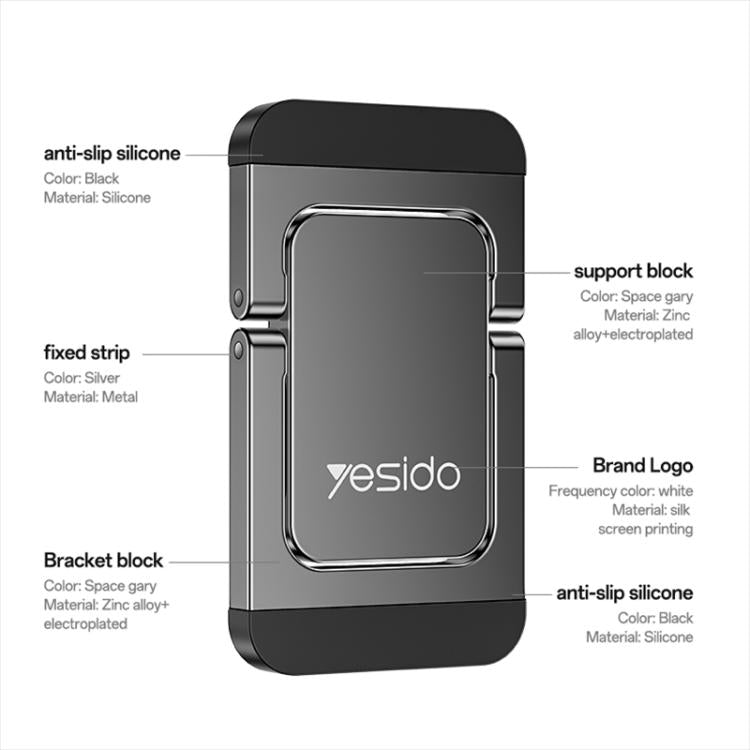 Supporto raffreddamento laptop Yesido LP11 con rialzo