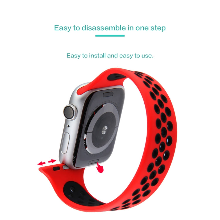 Cinturino elastico in silicone per Apple Watch Series 6 e SE e 5 e 4 44 mm / 3 e 2 e 1 42 mm, 150mm (White Black), 150mm (Black), 150mm (Black Yellow), 150mm (Black Grey), 150mm (Red Black), 160mm (White Black), 160mm (Black), 160mm (Black Yellow)     ...