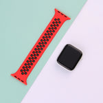 Cinturino elastico in silicone per Apple Watch Series 6 e SE e 5 e 4 44 mm / 3 e 2 e 1 42 mm, 150mm (White Black), 150mm (Black), 150mm (Black Yellow), 150mm (Black Grey), 150mm (Red Black), 160mm (White Black), 160mm (Black), 160mm (Black Yellow)     ...