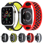 Cinturino elastico in silicone per Apple Watch Series 6 e SE e 5 e 4 44 mm / 3 e 2 e 1 42 mm, 150mm (White Black), 150mm (Black), 150mm (Black Yellow), 150mm (Black Grey), 150mm (Red Black), 160mm (White Black), 160mm (Black), 160mm (Black Yellow)     ...