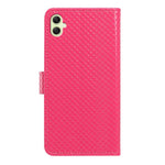 Custodia per telefono in ecopelle con fibbia a specchio e cordino nero sottile., For Galaxy A05 4G, For Galaxy A05s 4G