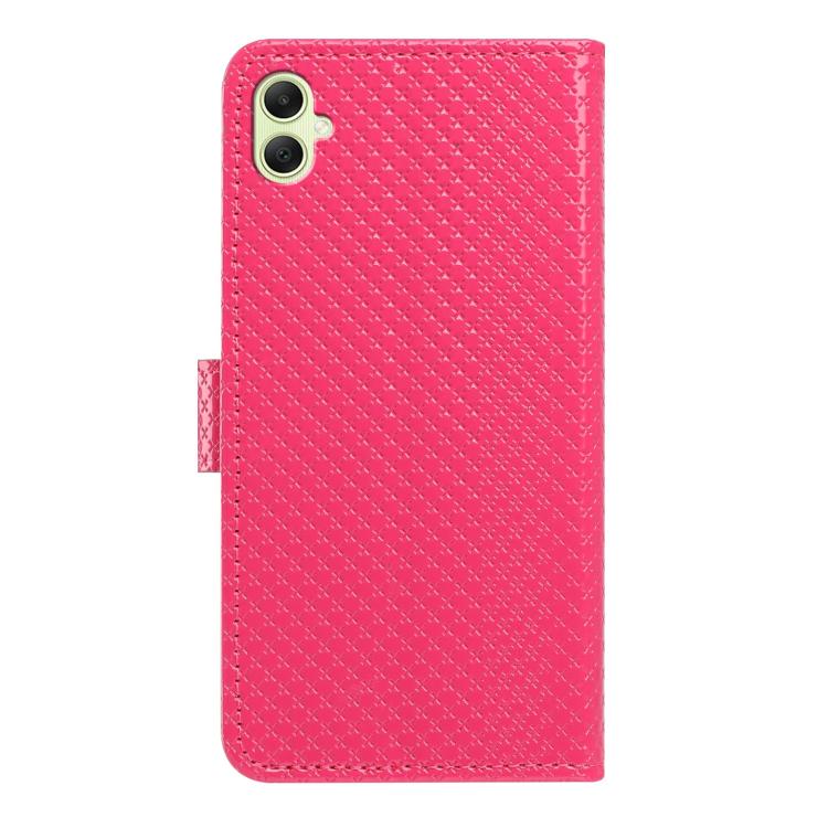 Custodia per telefono in ecopelle con fibbia a specchio e cordino nero sottile., For Galaxy A05 4G, For Galaxy A05s 4G