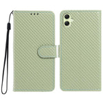Custodia per telefono in ecopelle con fibbia a specchio e cordino nero sottile., For Galaxy A05 4G, For Galaxy A05s 4G